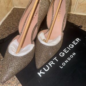Kurt Geiger Glittering Gold Heels